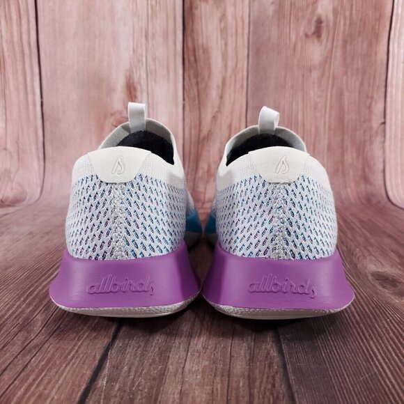 Allbirds Womens 8.5 Tree Dasher Relay Running Shoes Blizzard Thrive Teal Purple - Picture 11 of 14